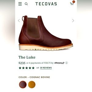 10.5 men’s brand new in box Tecovas leather boot.